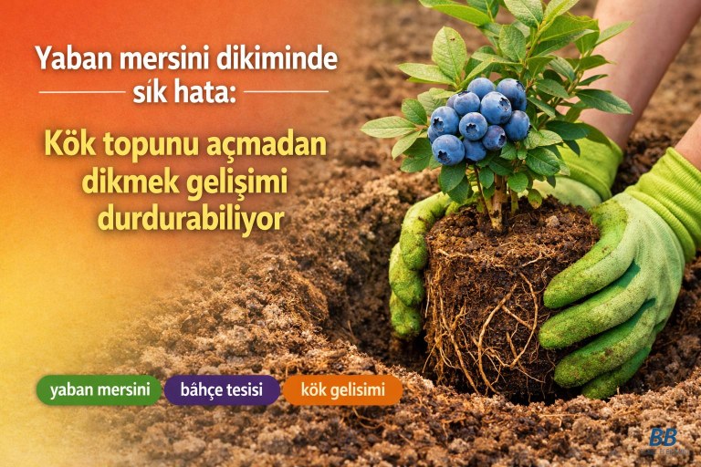 Yaban mersini dikiminde sık hata: Kök topunu açmadan dikmek gelişimi durdurabiliyor görseli