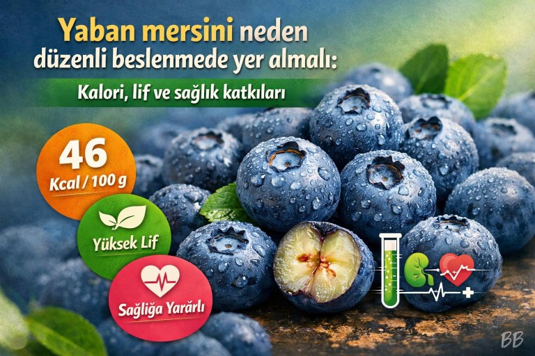 Yaban mersini neden düzenli beslenmede yer almalı: Kalori, lif ve sağlık katkıları görseli
