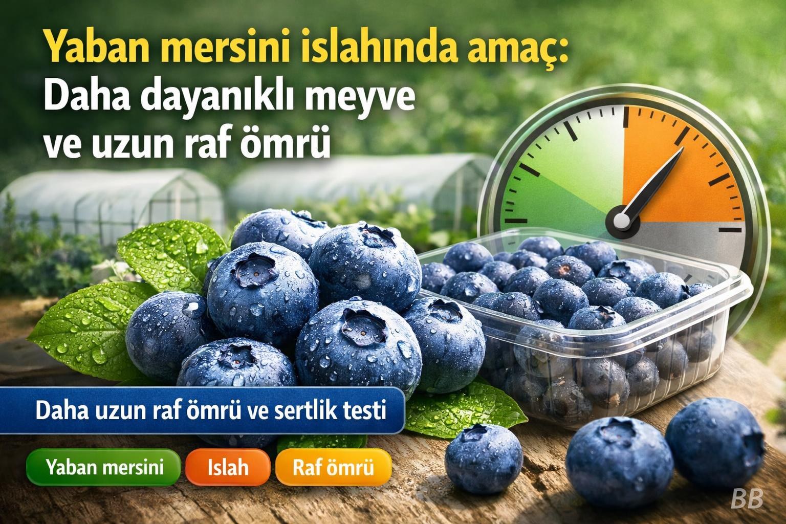 Yaban mersini ıslahında amaç: Daha dayanıklı meyve ve uzun raf ömrü görseli