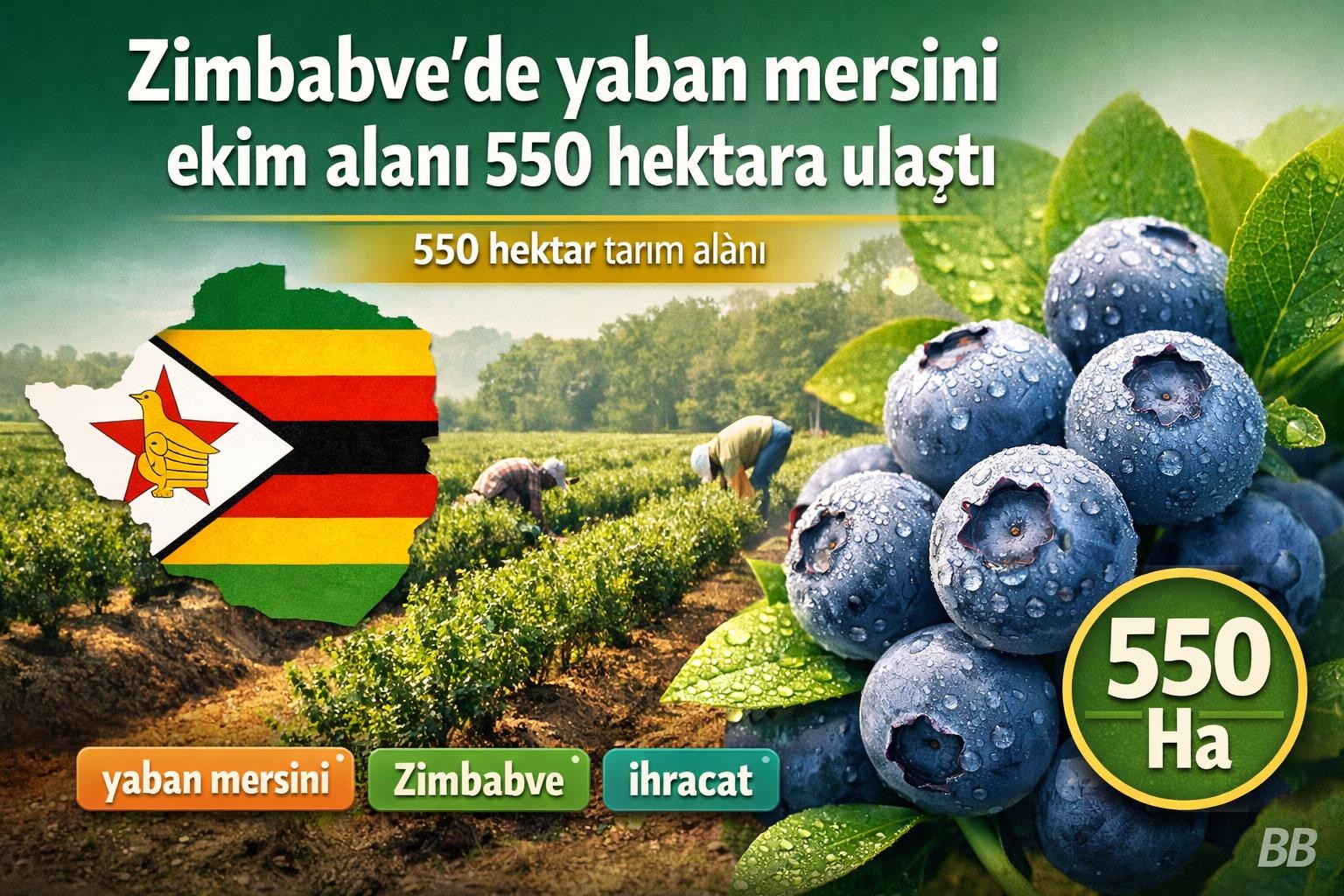 Zimbabve'de yaban mersini ekim alanı 550 hektara ulaştı görseli