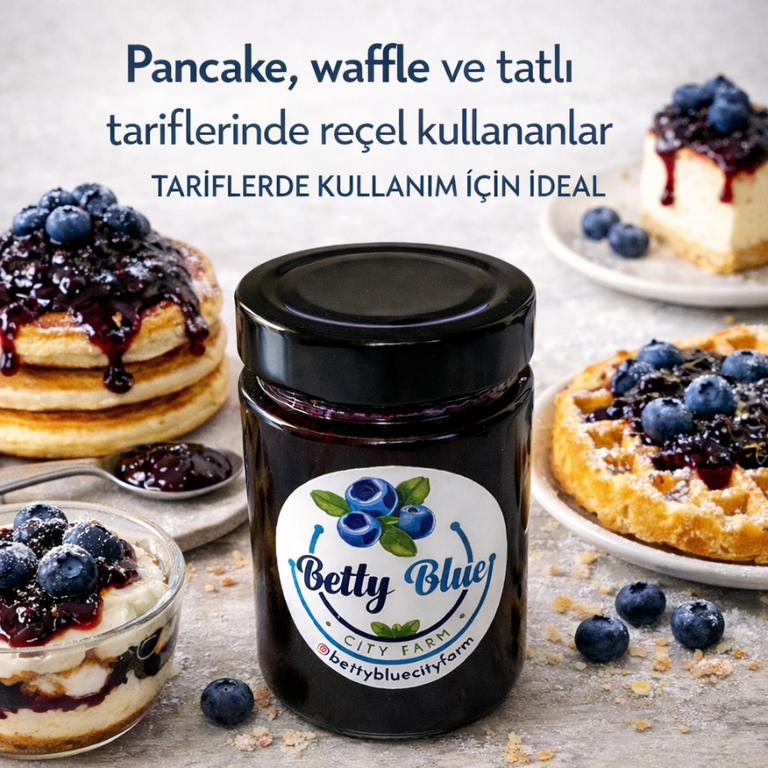 Klasik Yaban Mersini Reçeli (Bol Meyve) – 400 gr gorseli 4