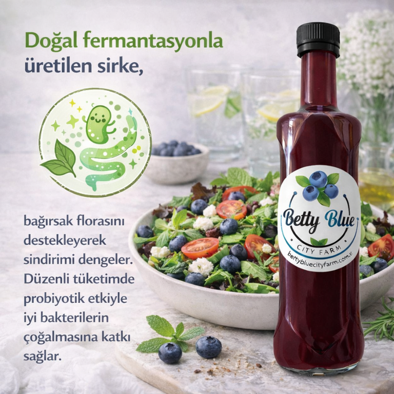 Yaban Mersini Sirkesi — 500 ml | BettyBlue CityFarm